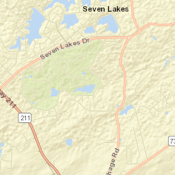 Seven Lakes Street Map