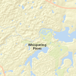 Whispering Pines Street Map