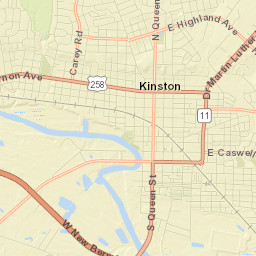 Kinston Street Map
