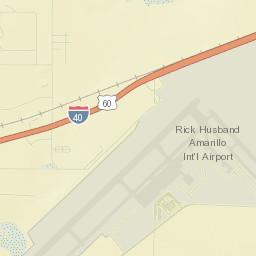 Airport Boulevard, Rick Husband Amarillo International Airpor Street Map