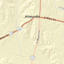 Adamsville Street Map