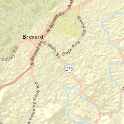 Brevard Street Map