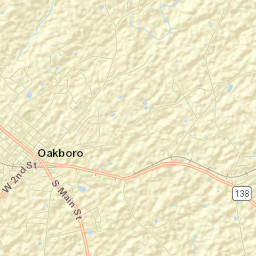 Oakboro Street Map