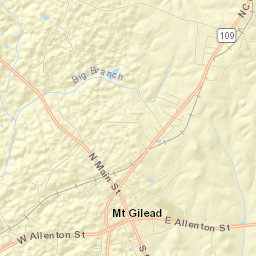 Mount Gilead Street Map