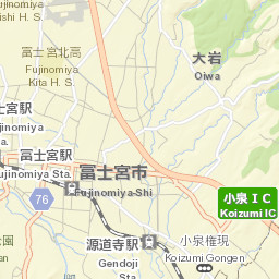 Fujinomiya Street Map