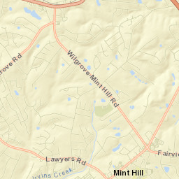 Mint Hill Street Map