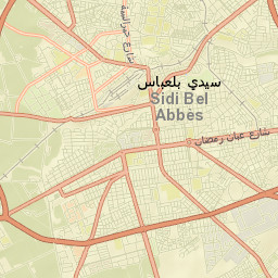 Sidi Bel Abbès Street Map