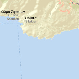 Chóra Sfakíon Street Map