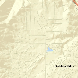 Golden Hills Street Map