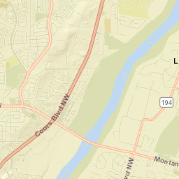 6058-6080 Coors Boulevard Northwest Street Map