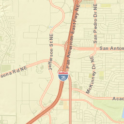 5909-6061 Jefferson Street Northeast Albuquerque NM Street Map