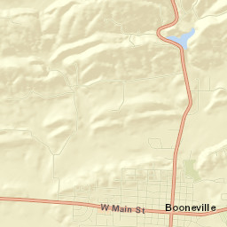 Booneville Street Map
