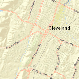 Bradley County Street Map