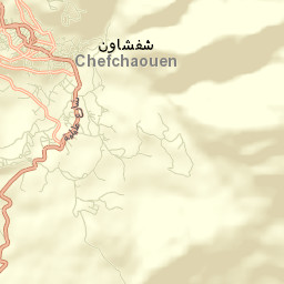 Chefchaouene Street Map