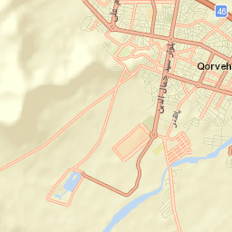 Qorveh Street Map