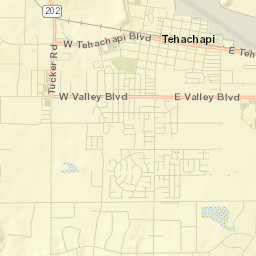 Tehachapi Street Map