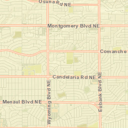 3209 Moon Street Northeast Albuquerque Street Map