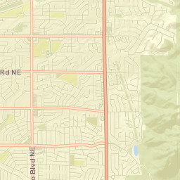 Menaul Boulevard Northeast Albuquerque Street Map