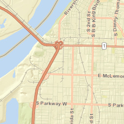 1061-1083 Latham Street Memphis TN Street Map