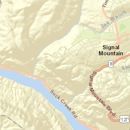 Signal Mountain Street Map