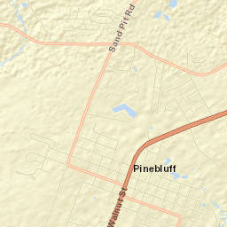 Pinebluff Street Map