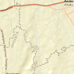 Akáki Street Map