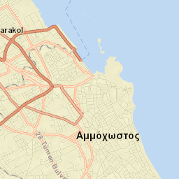 Ammochostos Municipality Street Map