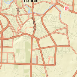 Ḩamāh Street Map