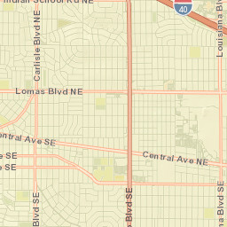 1803 Louisiana Boulevard Northeast, Albuquerque Street Map