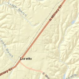 Loretto Street Map