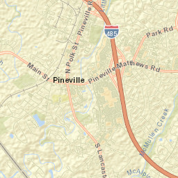 Pineville Street Map