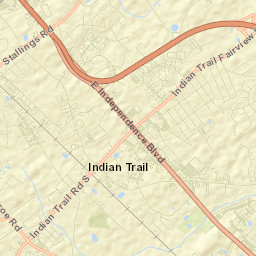 Indian Trail Street Map