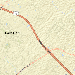 Lake Park Street Map