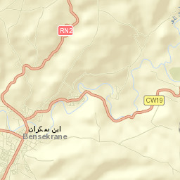 Bensekrane Street Map