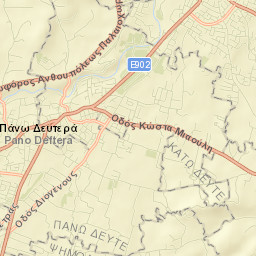 Káto Defterá Street Map