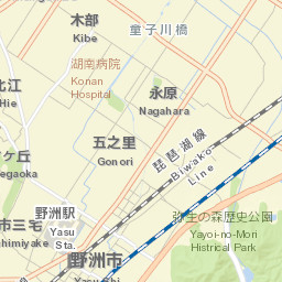 Yasu-shi Street Map