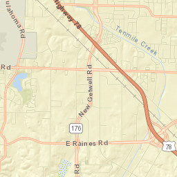 4276-4342 Getwell Road Memphis TN Street Map