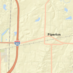 Piperton Street Map