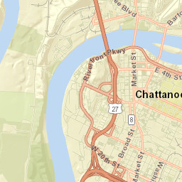 Chattanooga Street Map