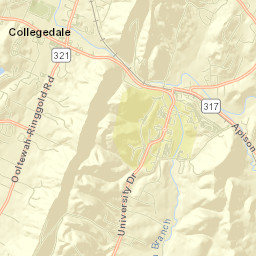Collegedale Street Map