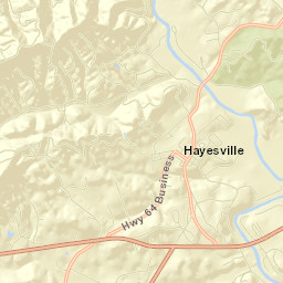 Hayesville Street Map