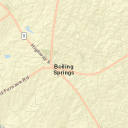 Boiling Springs Street Map