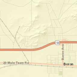 Boron Street Map