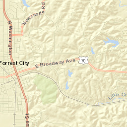 Forrest City Street Map