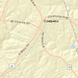 Cowpens Street Map