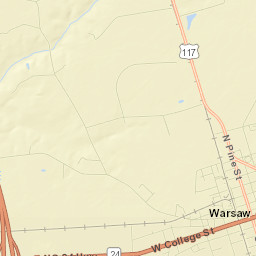 Warsaw Street Map