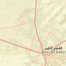 Ksar El Kebir Street Map