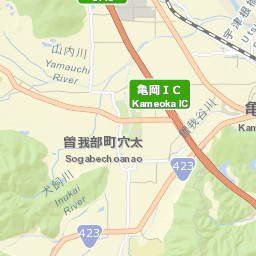 Kameoka-shi Street Map