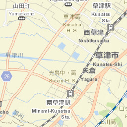 Kusatsu-shi Street Map