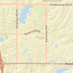 7409-7423 Roundtable Drive Southaven MS Street Map